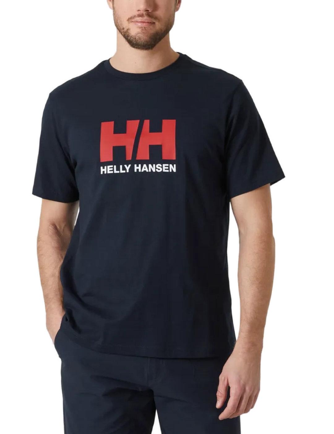 Camiseta Helly Hansen azul marino manga corta de hombre