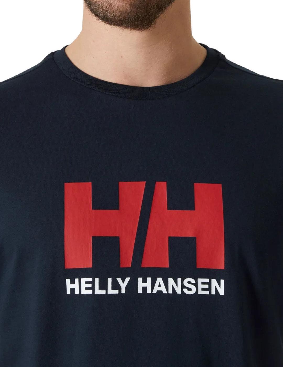 Camiseta Helly Hansen azul marino manga corta de hombre