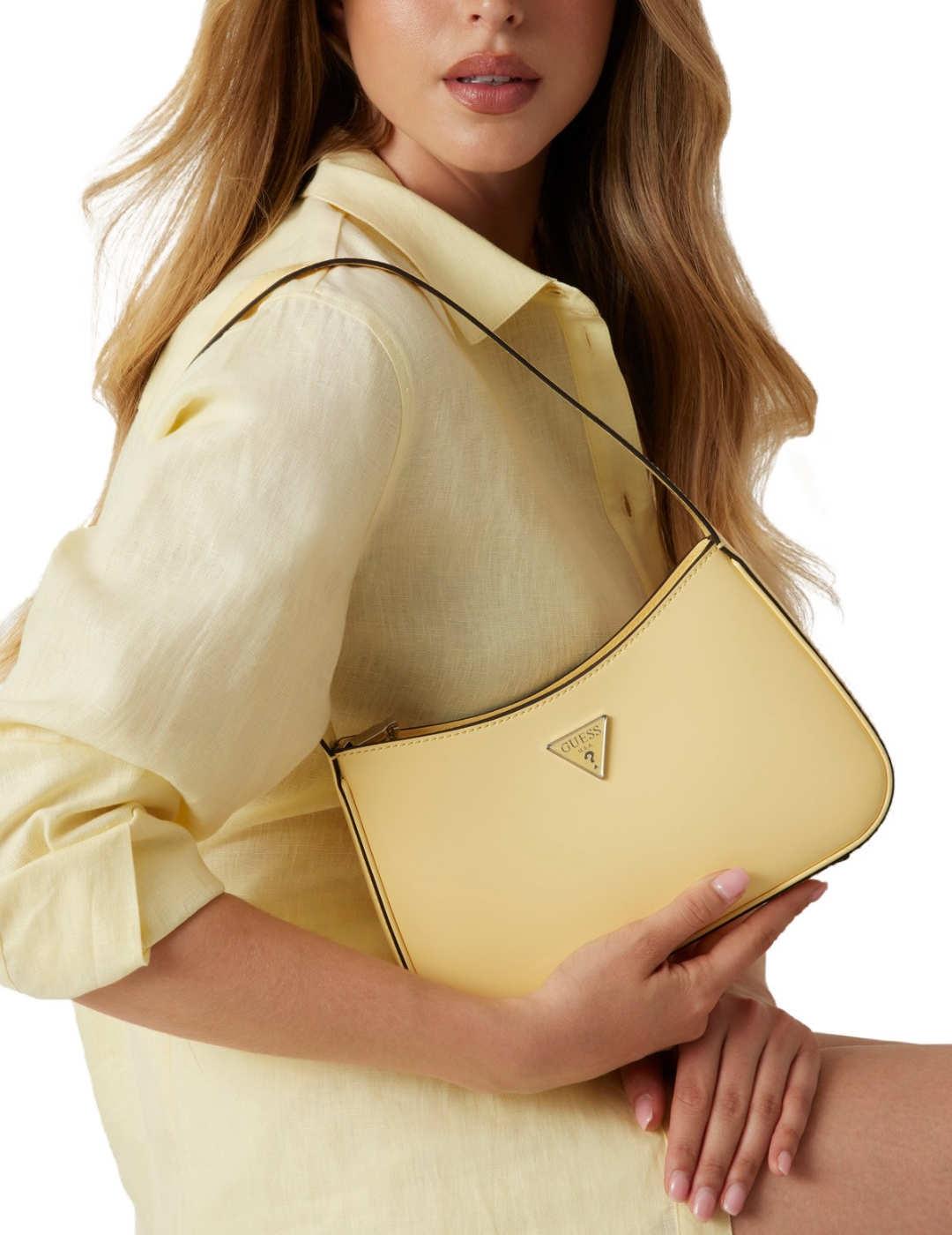 Bolso Guess Arnela amarillo pastel de hombro para mujer