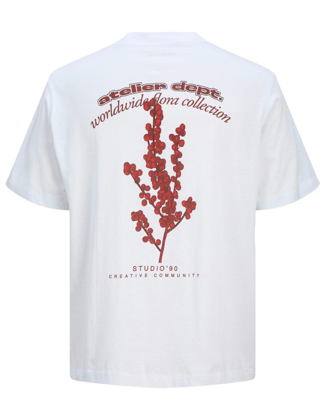 Camiseta Jack&Jones Rody blanca manga corta para hombre