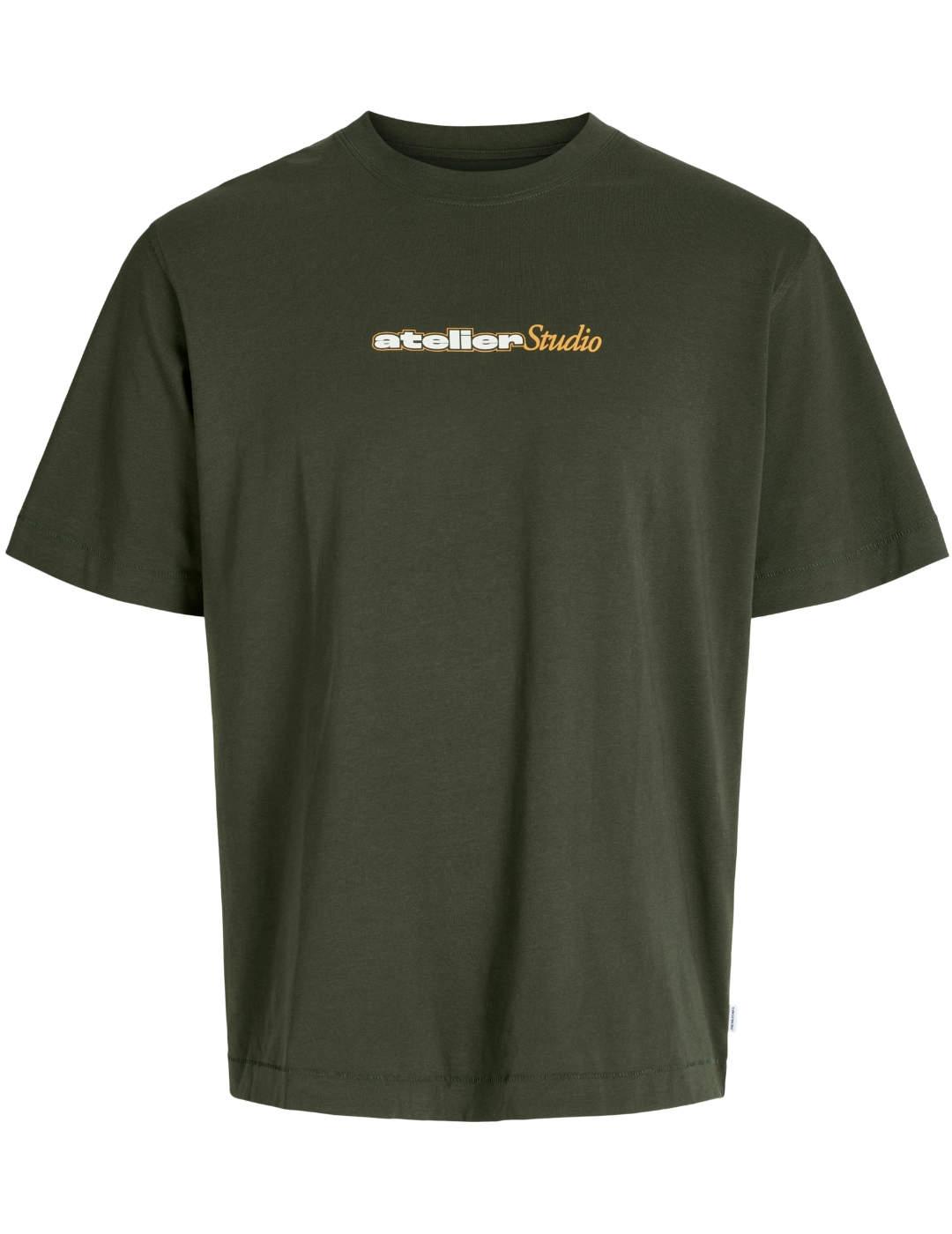 Camiseta Jack&Jones Rody verde manga corta para hombre