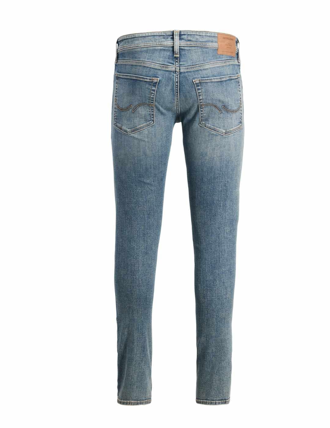 Vaquero Jack&Jones Liam azul medio rotos skinny para hombre