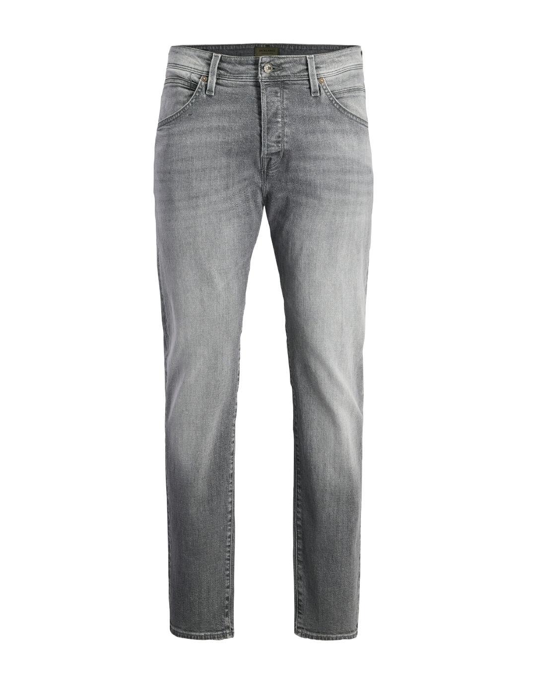 Vaquero Jack&Jones Mike gris desgastado recto para hombre