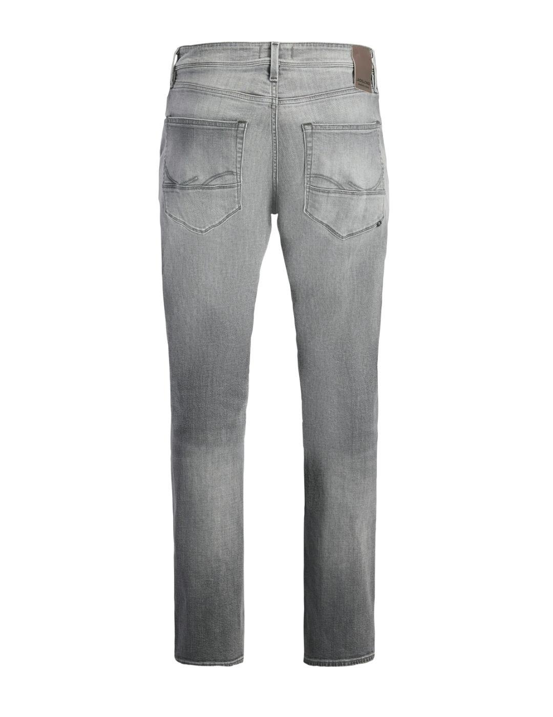 Vaquero Jack&Jones Mike gris desgastado recto para hombre