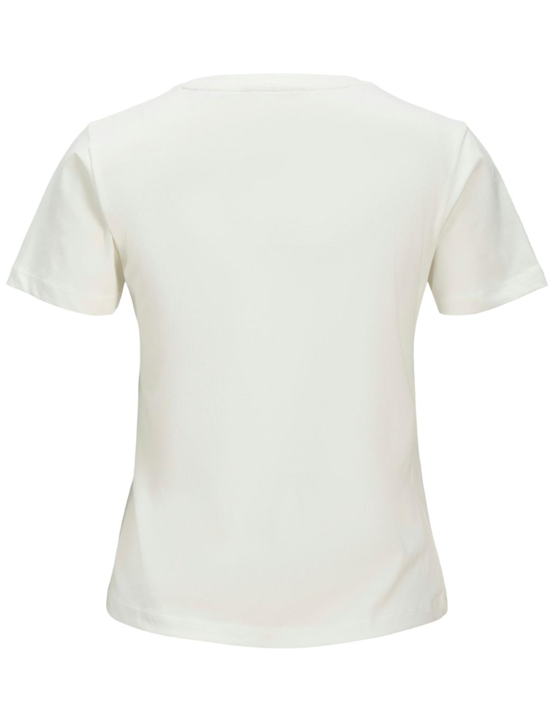 Camiseta JJXX blanca manga corta para mujer