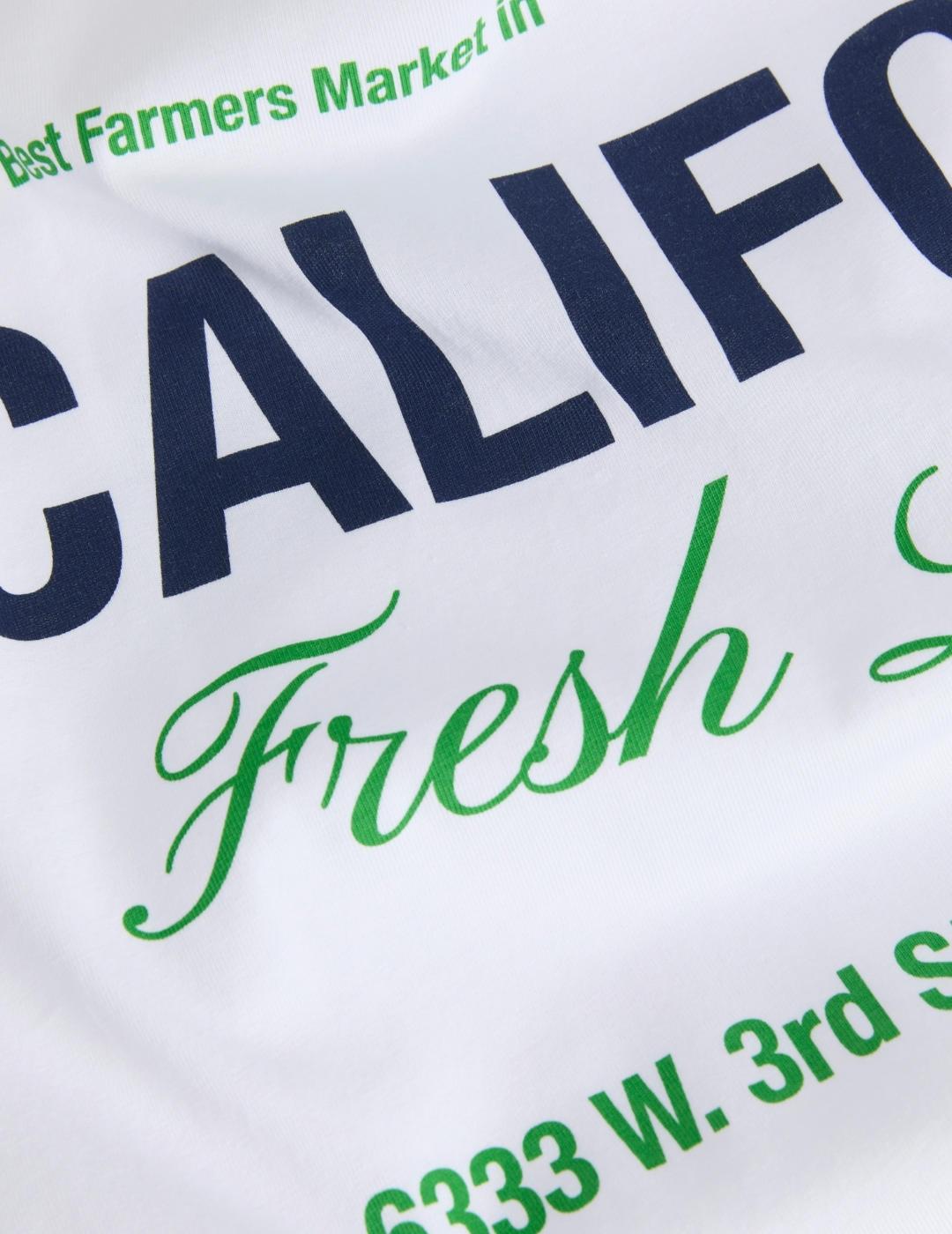 Camiseta JJXX blanca oversized para mujer