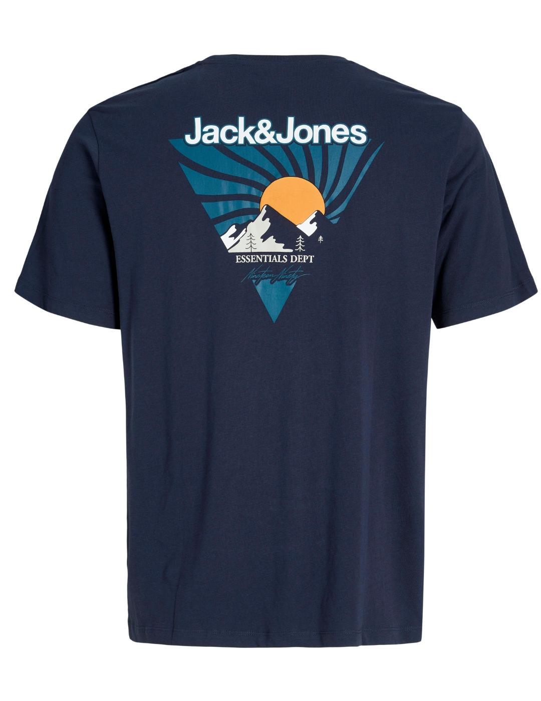 Camiseta Jack&Jones Mine Tee azul manga corta para hombre