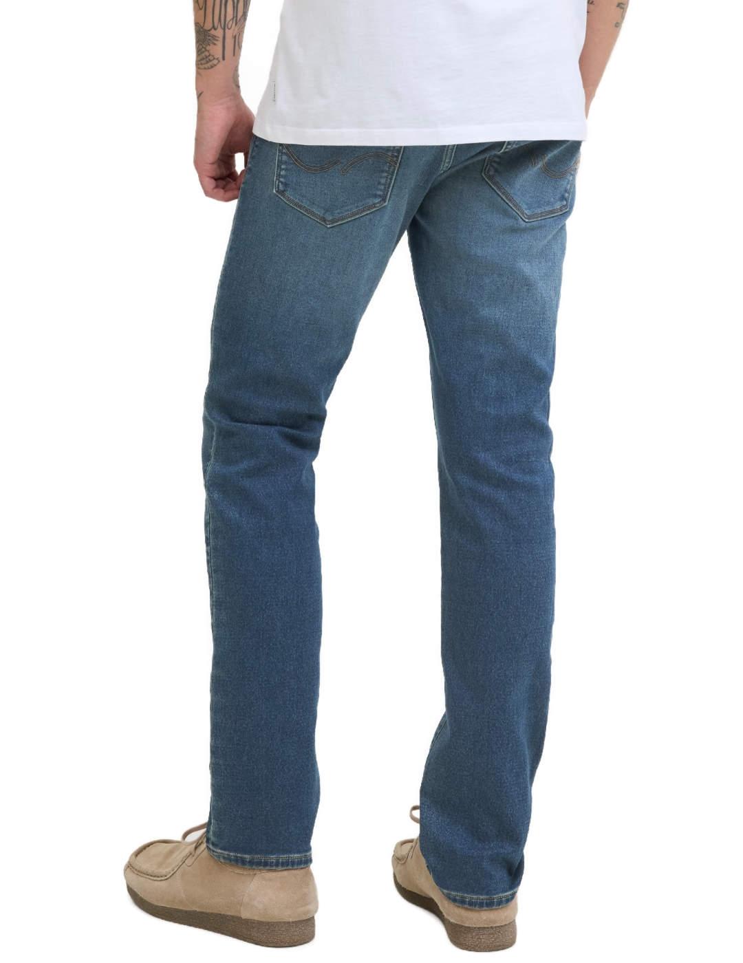 Vaquero Jack&Jones Glenn azul medio desgastado para hombre