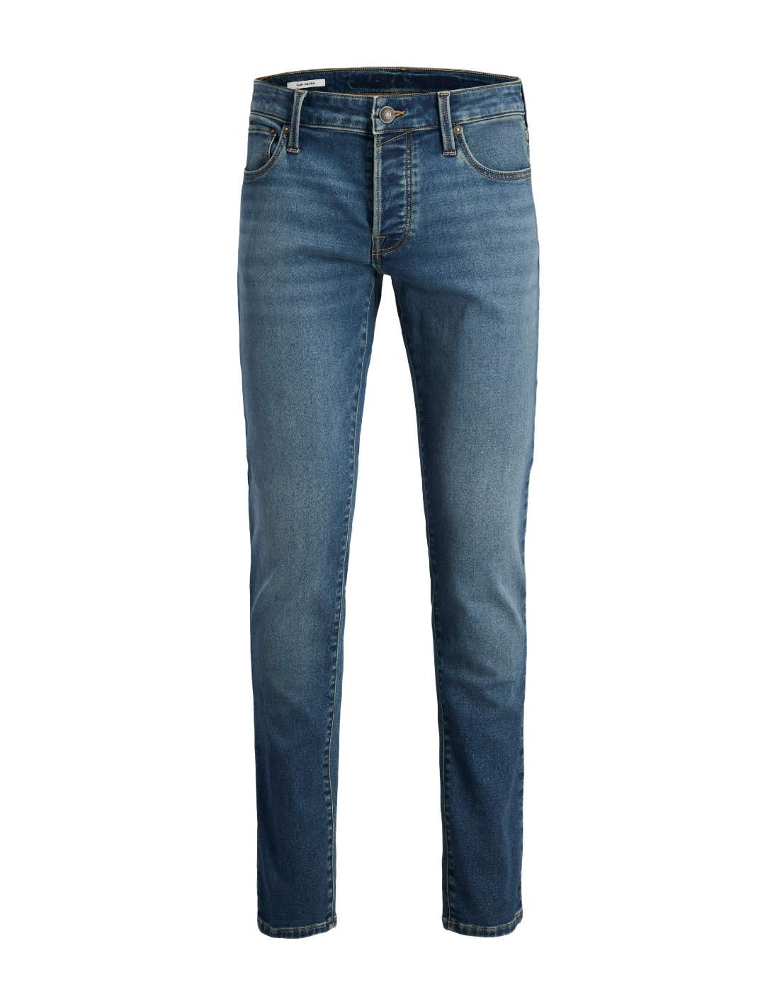Vaquero Jack&Jones Glenn azul medio desgastado para hombre