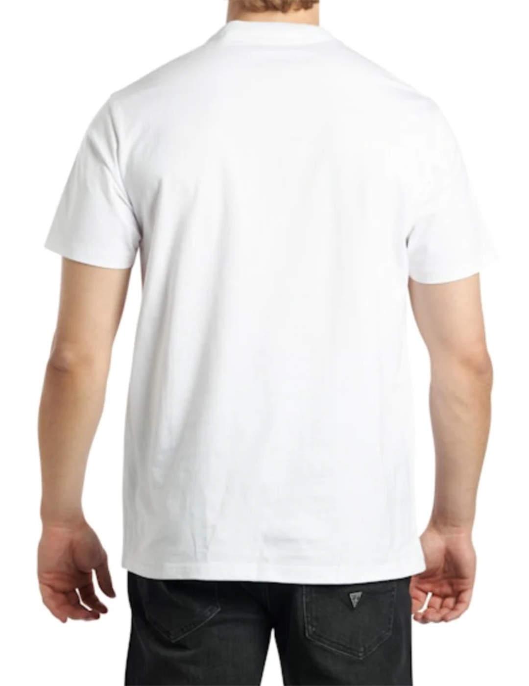 Camiseta Guess Embroidery logo Guess blanca de hombre