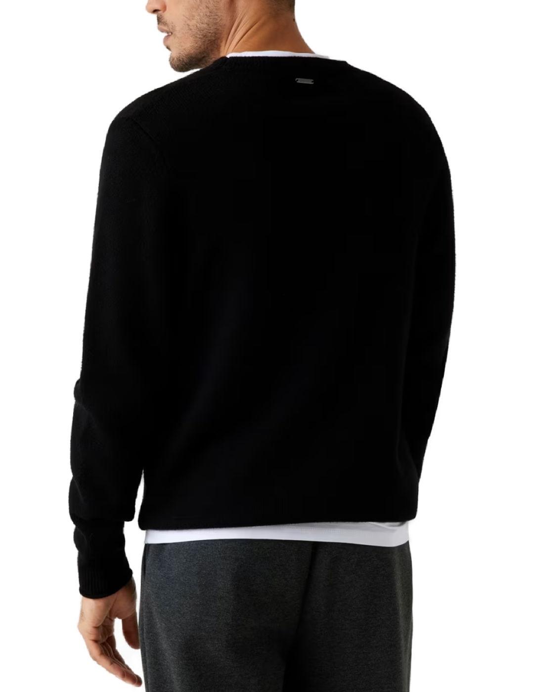 Jersey Guess con logo 3D en relieve negro de hombre