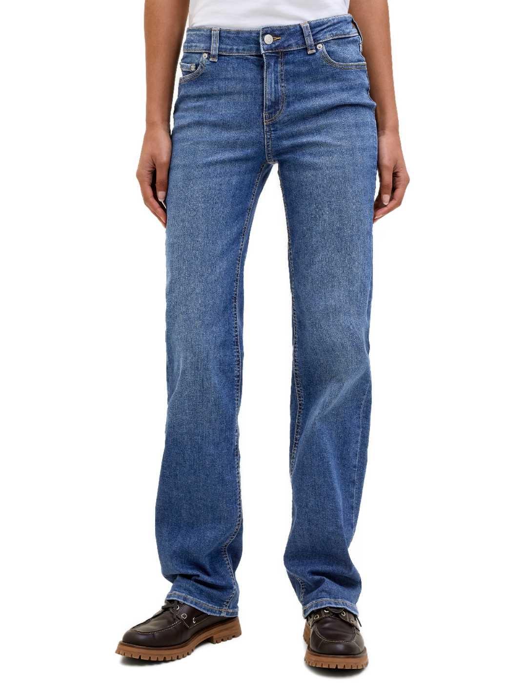 Vaquero JJXX Nice azul medio flare tiro alto para mujer