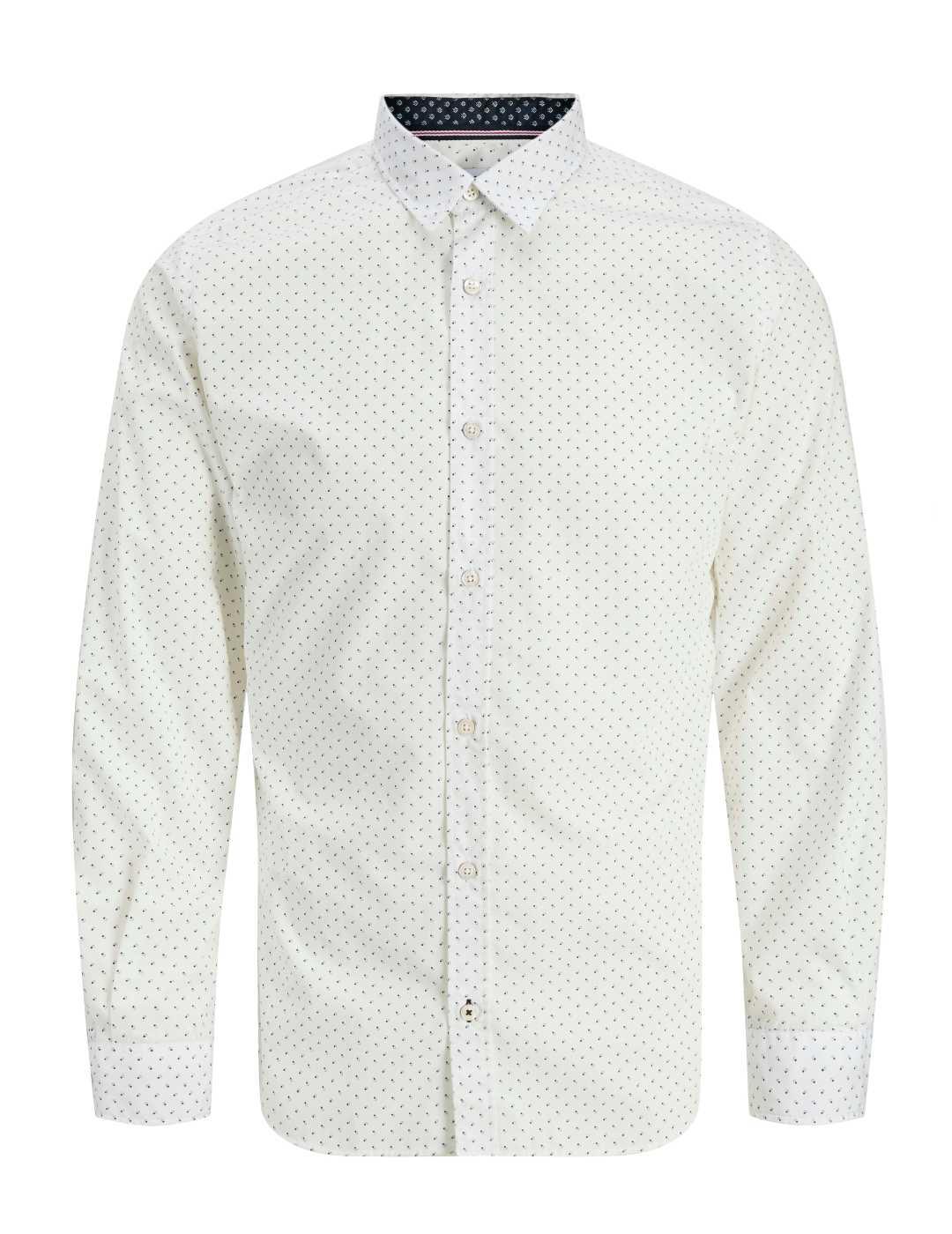Camisa Jack&Jones Matheo blanca estampada para hombre