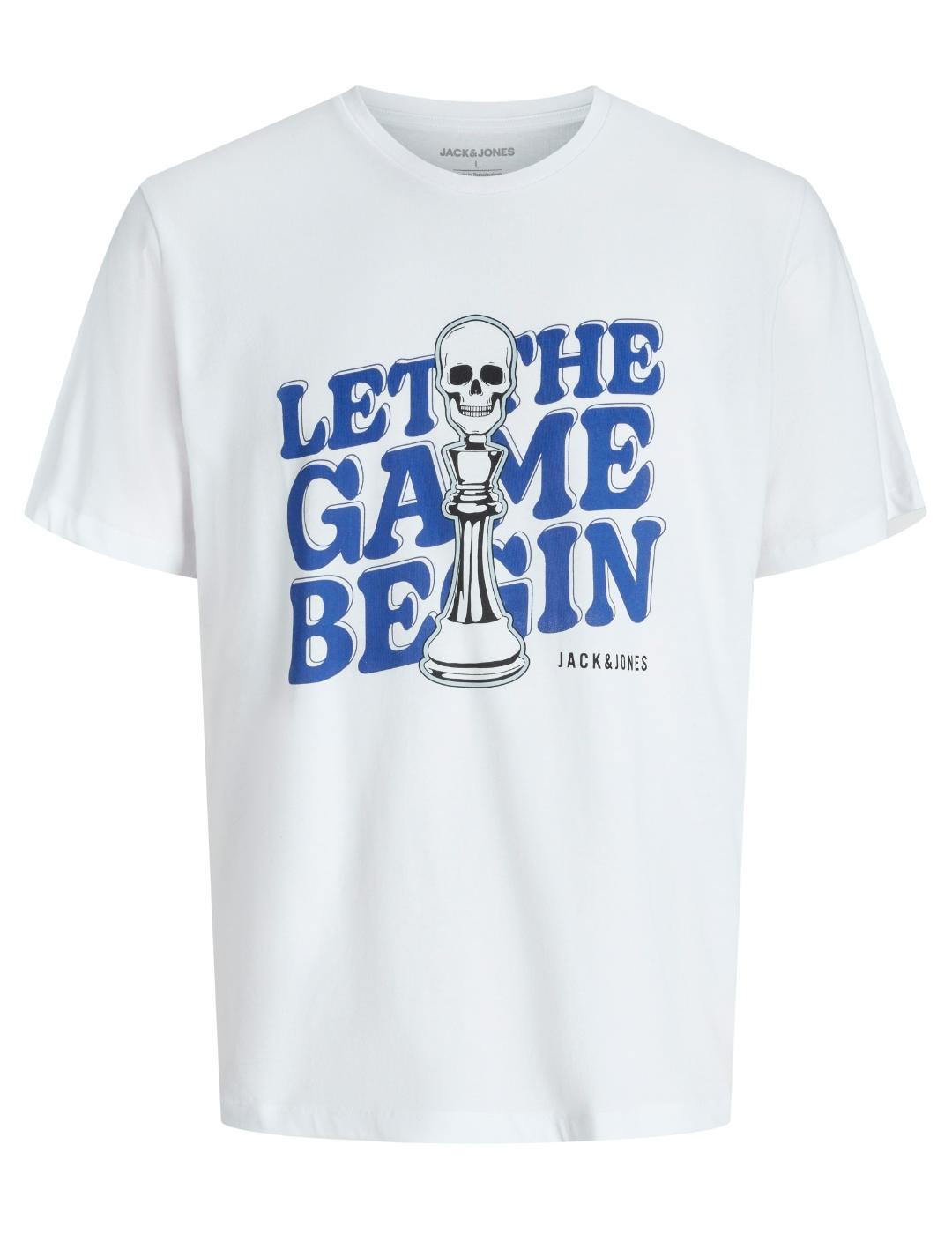 Camiseta Jack&Jones Sully Tee blanca manga corta para hombre