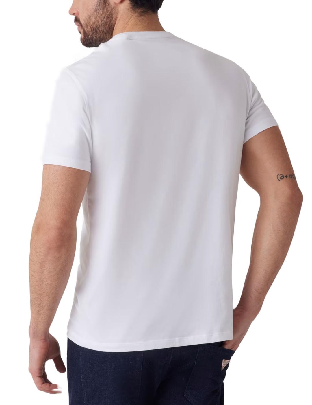 Camiseta Guess Basic blanca manga corta para hombre