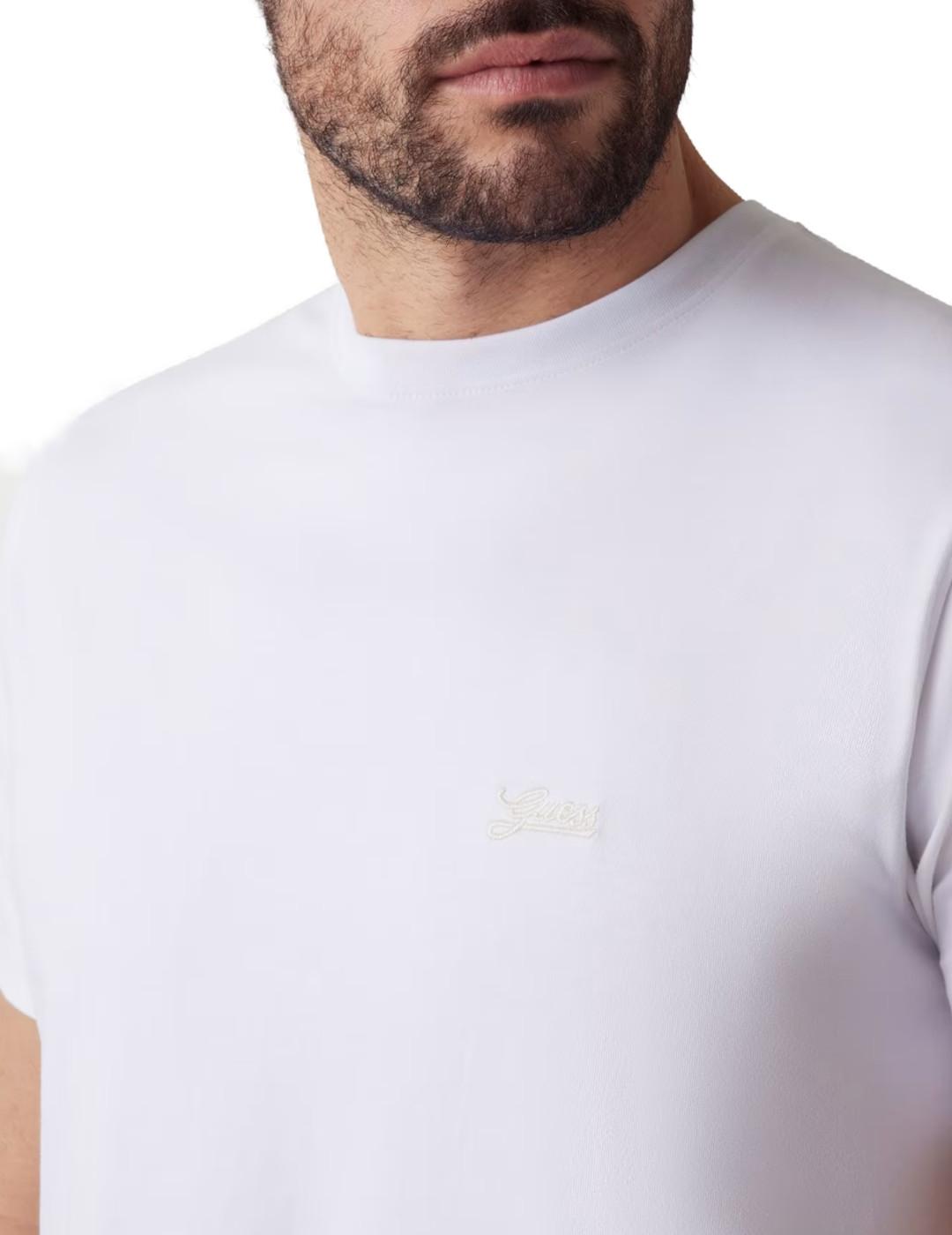 Camiseta Guess Basic blanca manga corta para hombre