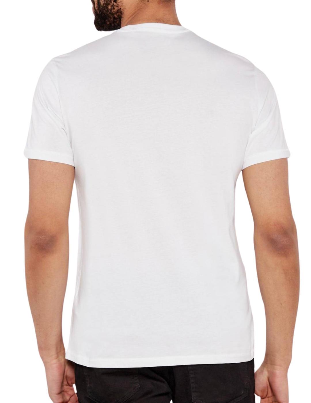 Camiseta Guess Triangle Tee blanca manga corta para hombre
