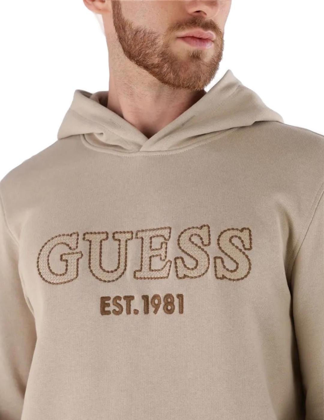 Sudadera Guess Hoodie arena con capucha para hombre