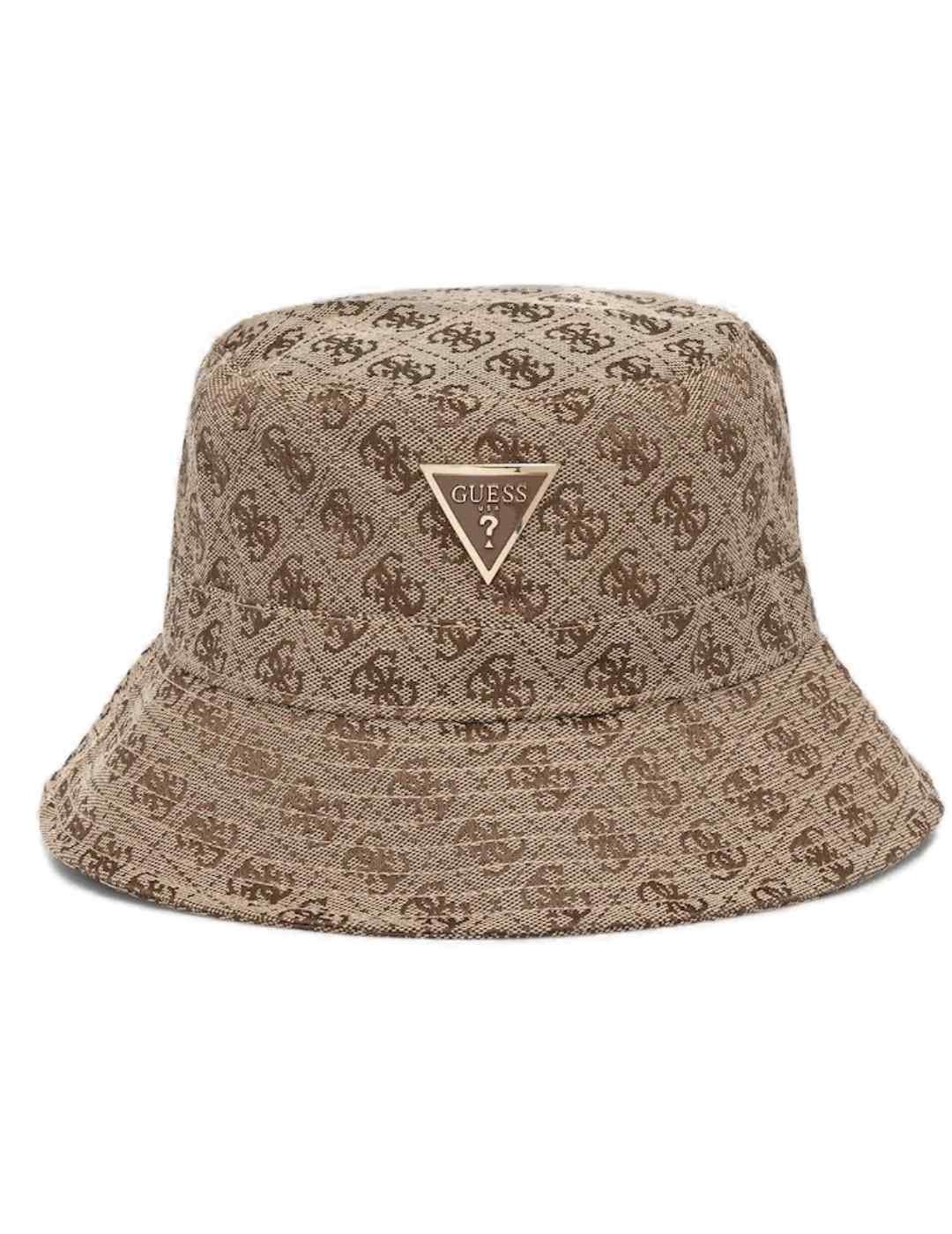 Sombrero de pescador Guess Rain Hat marrón 4G para mujer