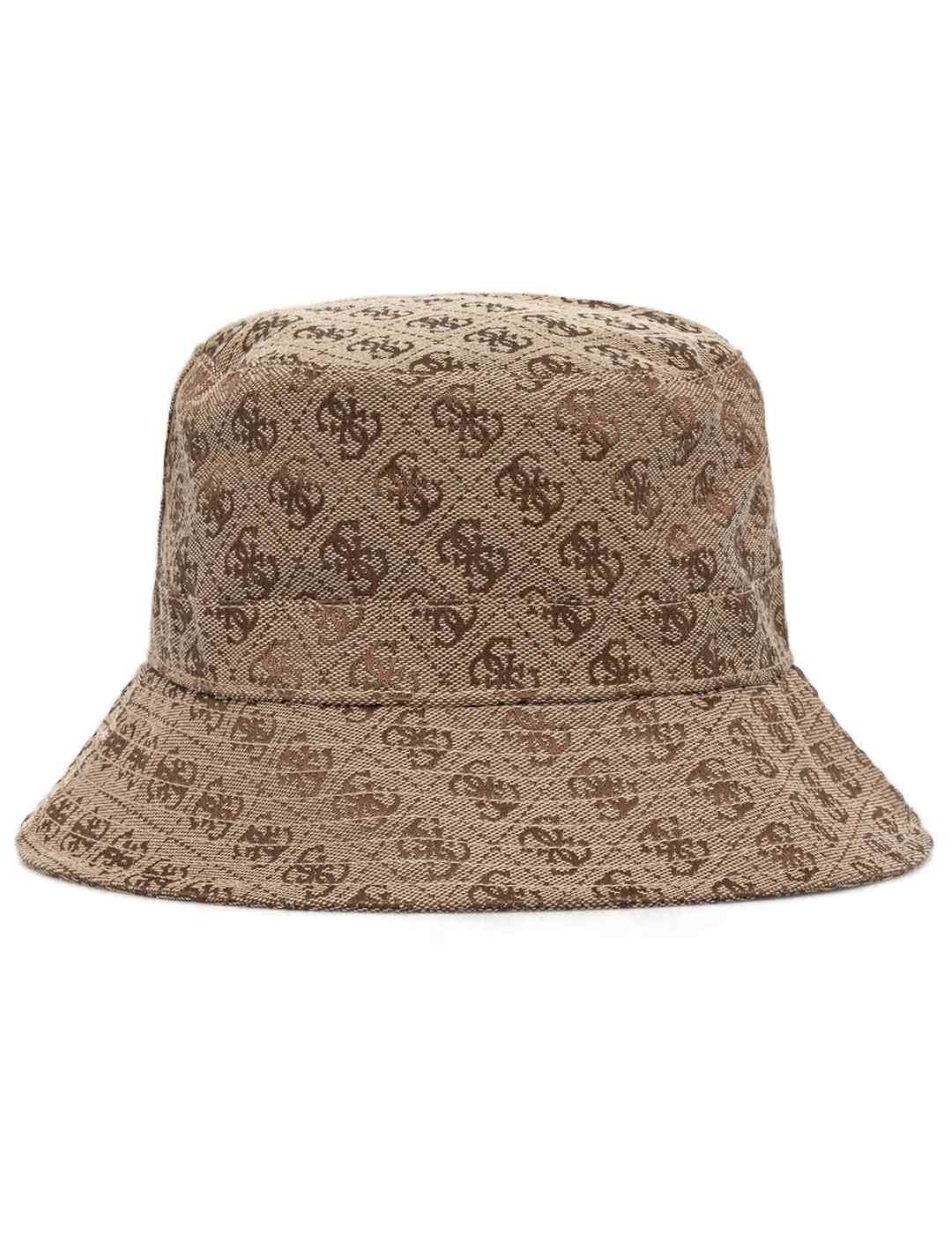 Sombrero de pescador Guess Rain Hat marrón 4G para mujer