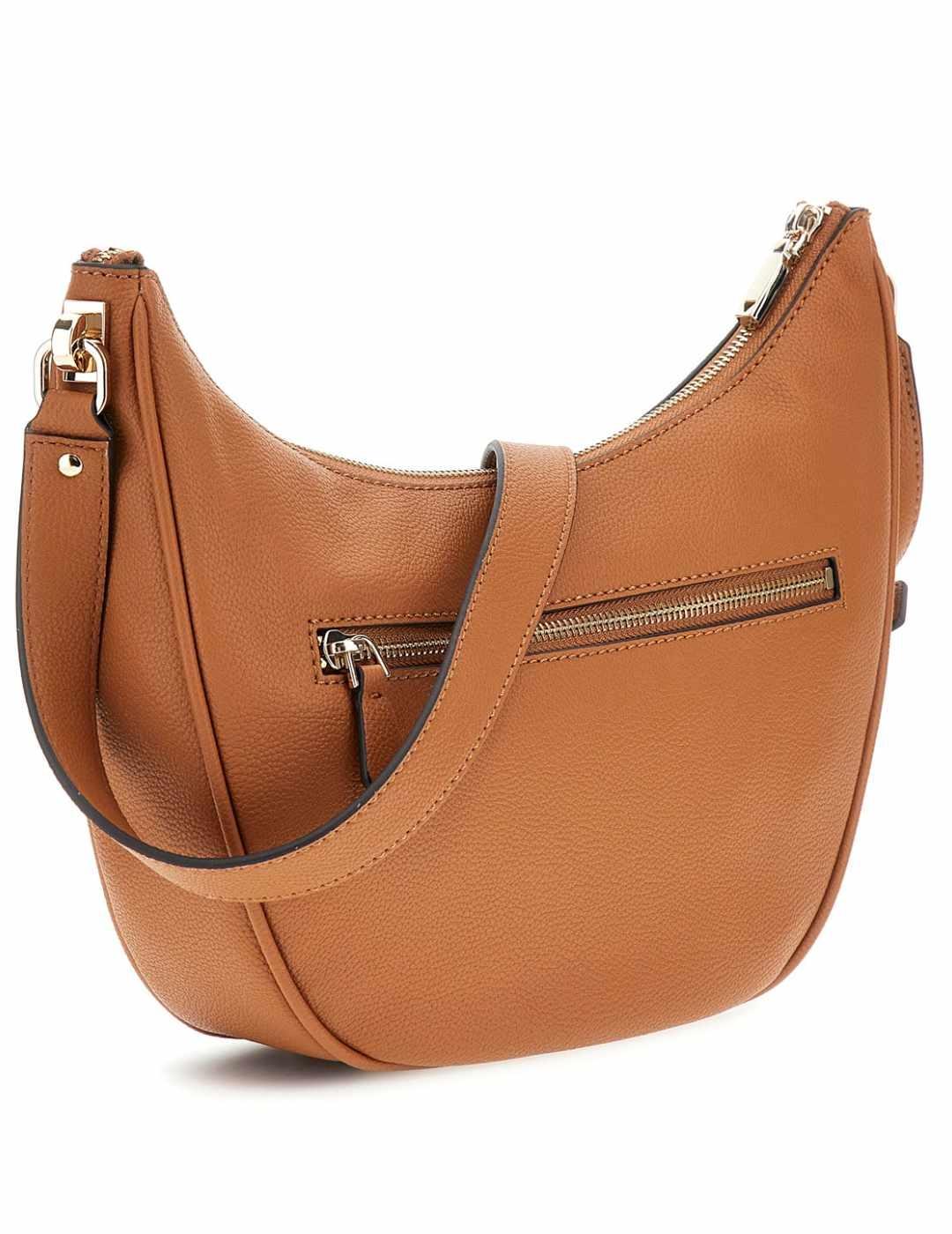 Bolso Guess Calebra shoulder de hombro camel para mujer