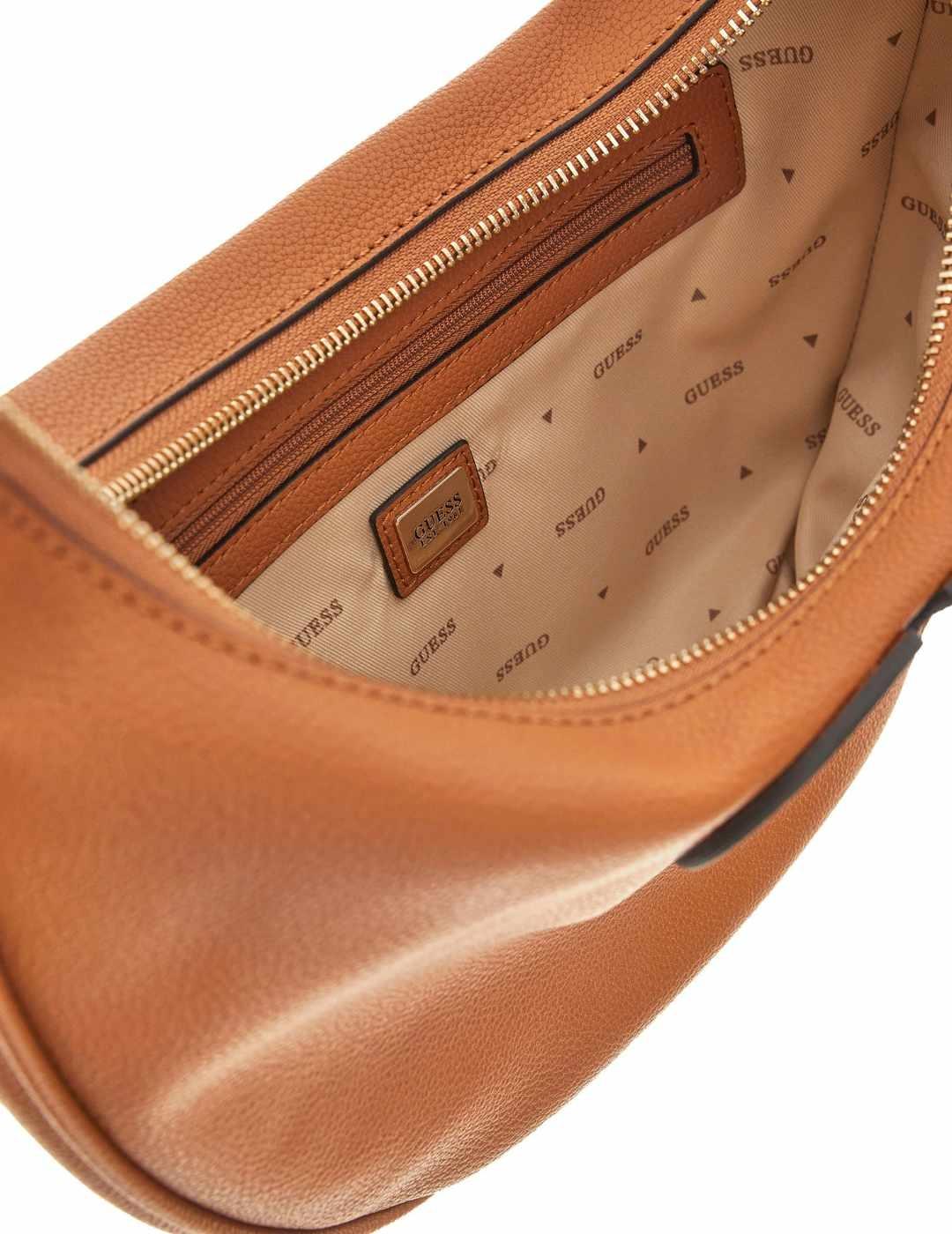 Bolso Guess Calebra shoulder de hombro camel para mujer