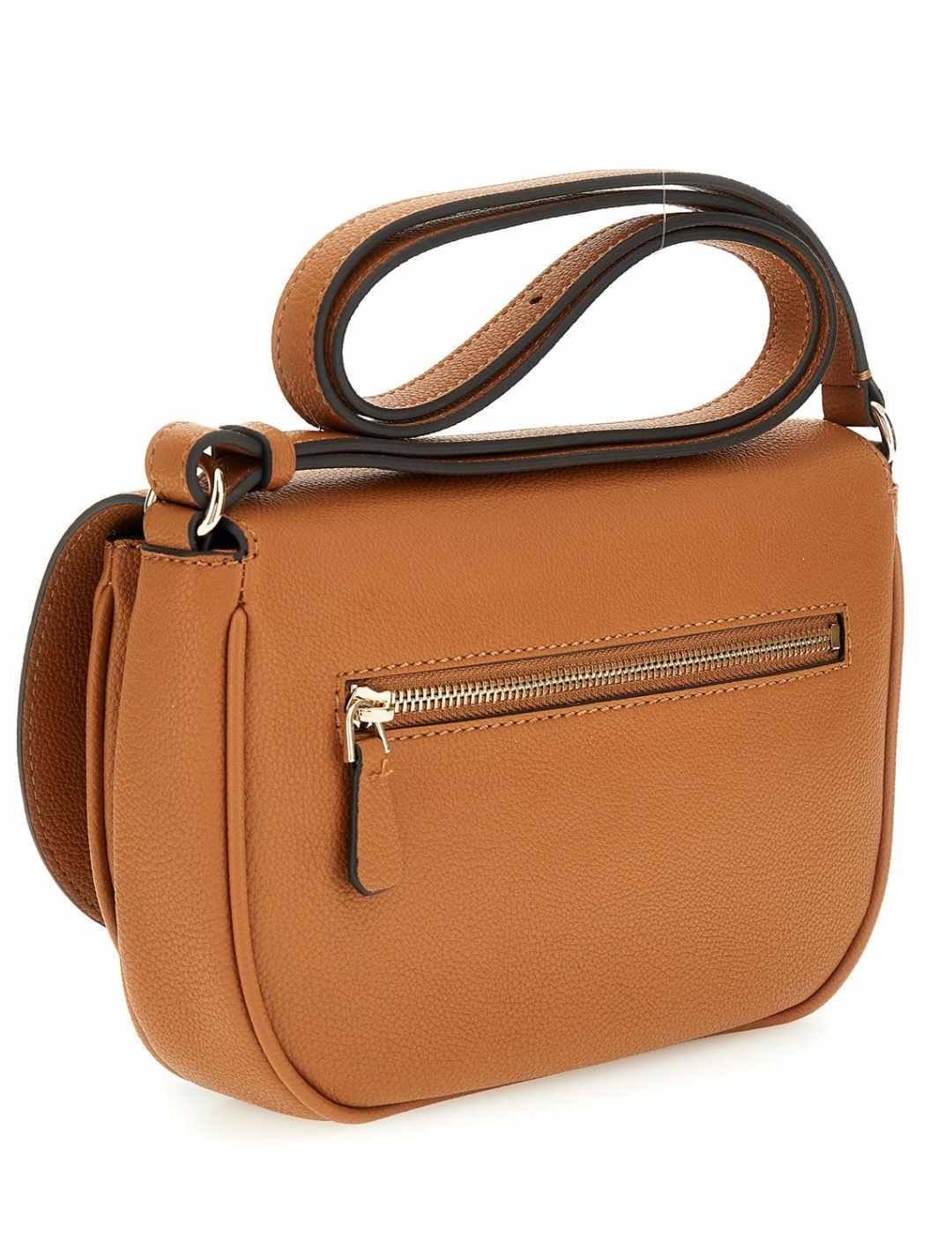 Bolso bandolera Guess Calebra convertible camel para mujer