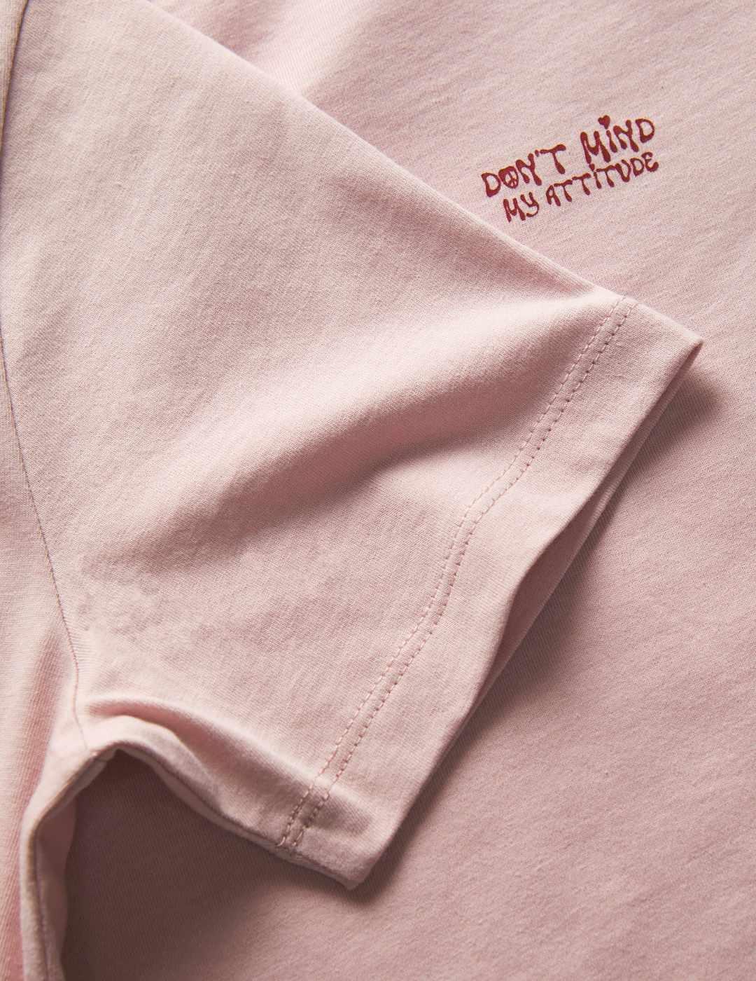 Camiseta JJXX Carly rosa manga corta para mujer