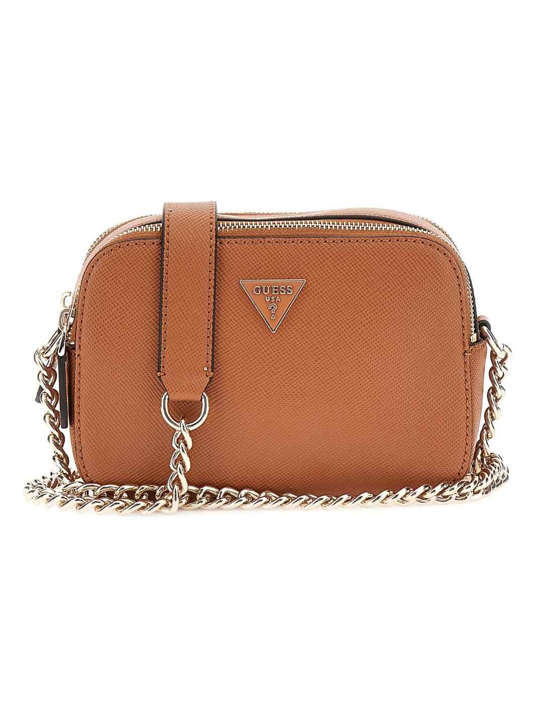 Bolso bandolera Guess Noelle camel para mujer