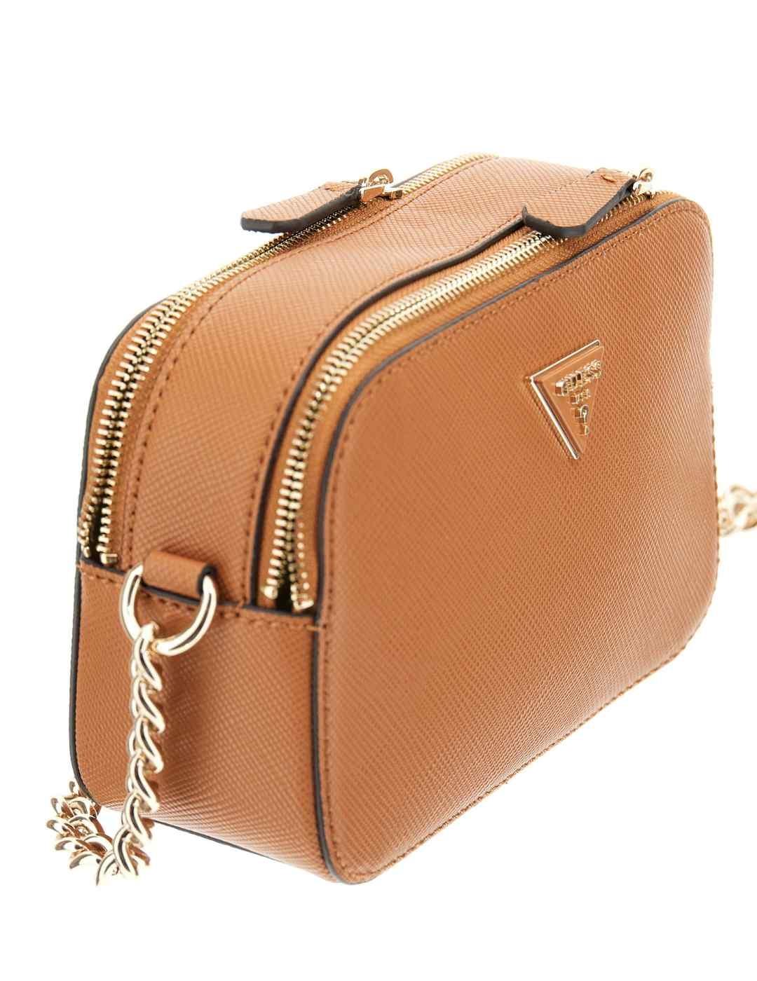Bolso bandolera Guess Noelle camel para mujer