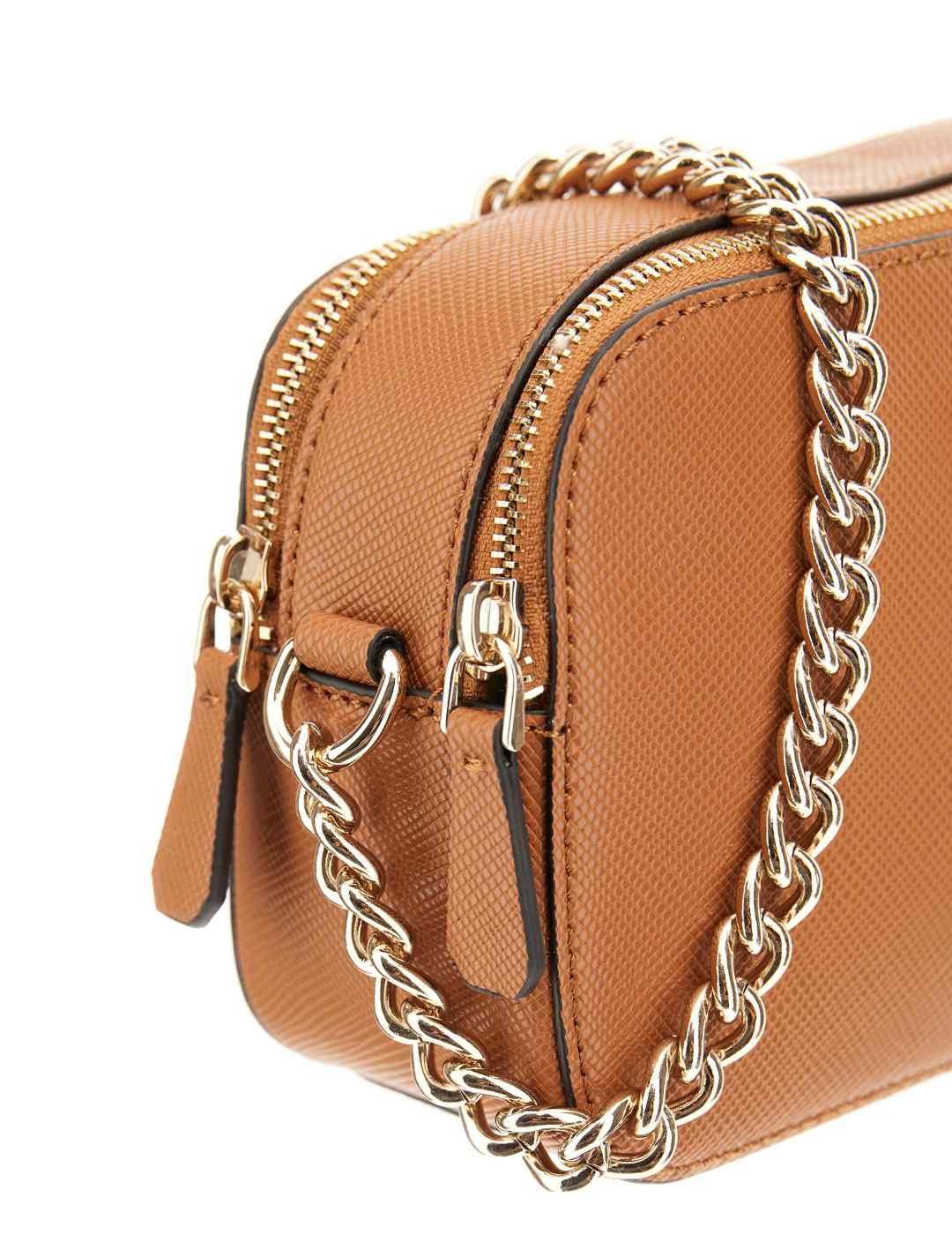 Bolso bandolera Guess Noelle camel para mujer