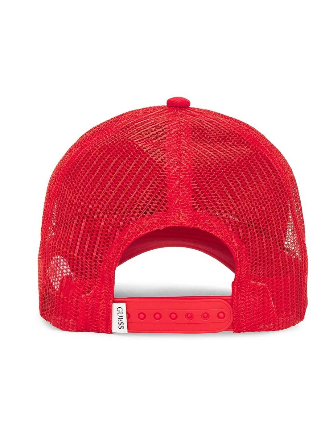Gorra beisbolera Guess Vintage roja logotipo para hombre