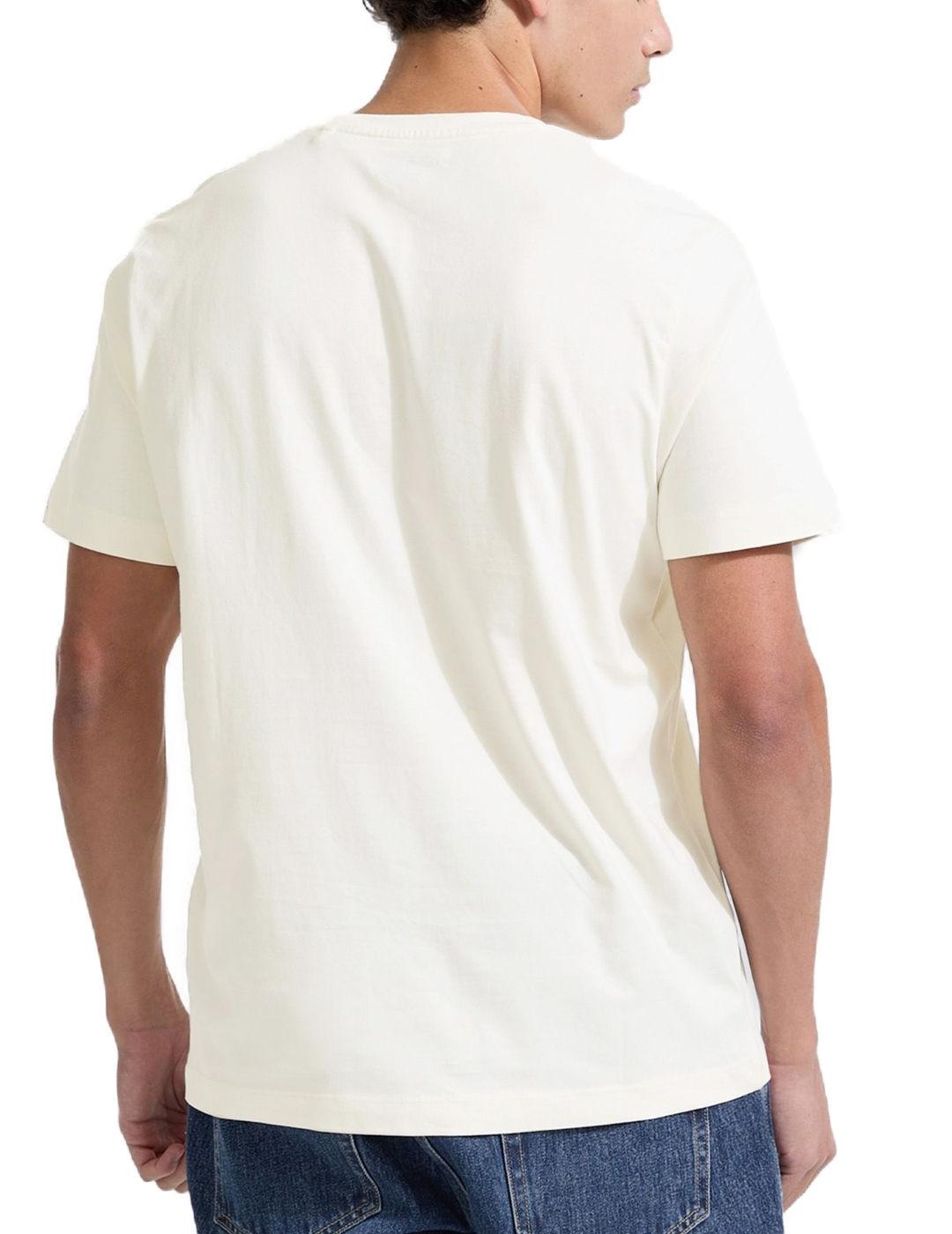 Camiseta Guess Reg Fit blanca manga corta para hombre