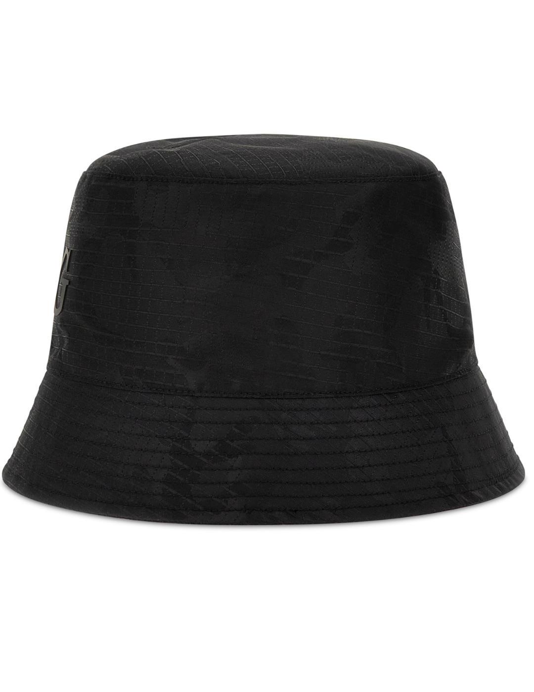 Gorro de pescador Guess Asti Bucket negro para hombre