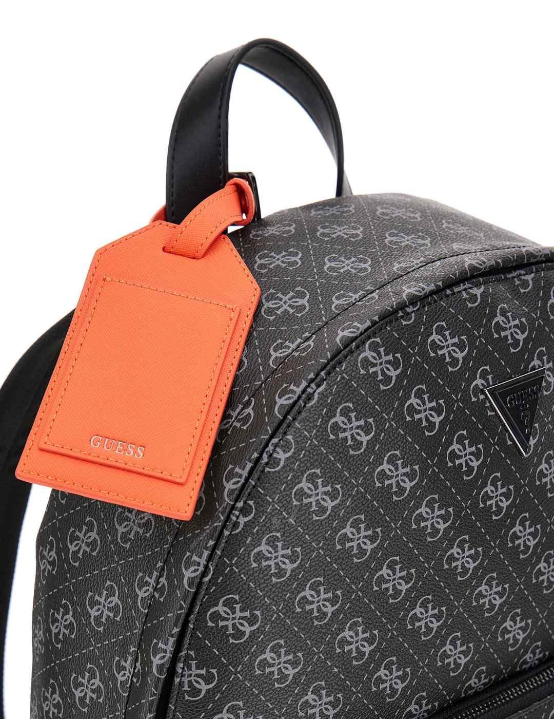 Mochila Guess Milano negra logotipo 4G para hombre
