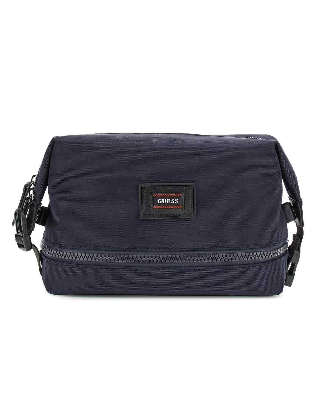 Neceser Guess Arezzo azul oscuro logo para hombre
