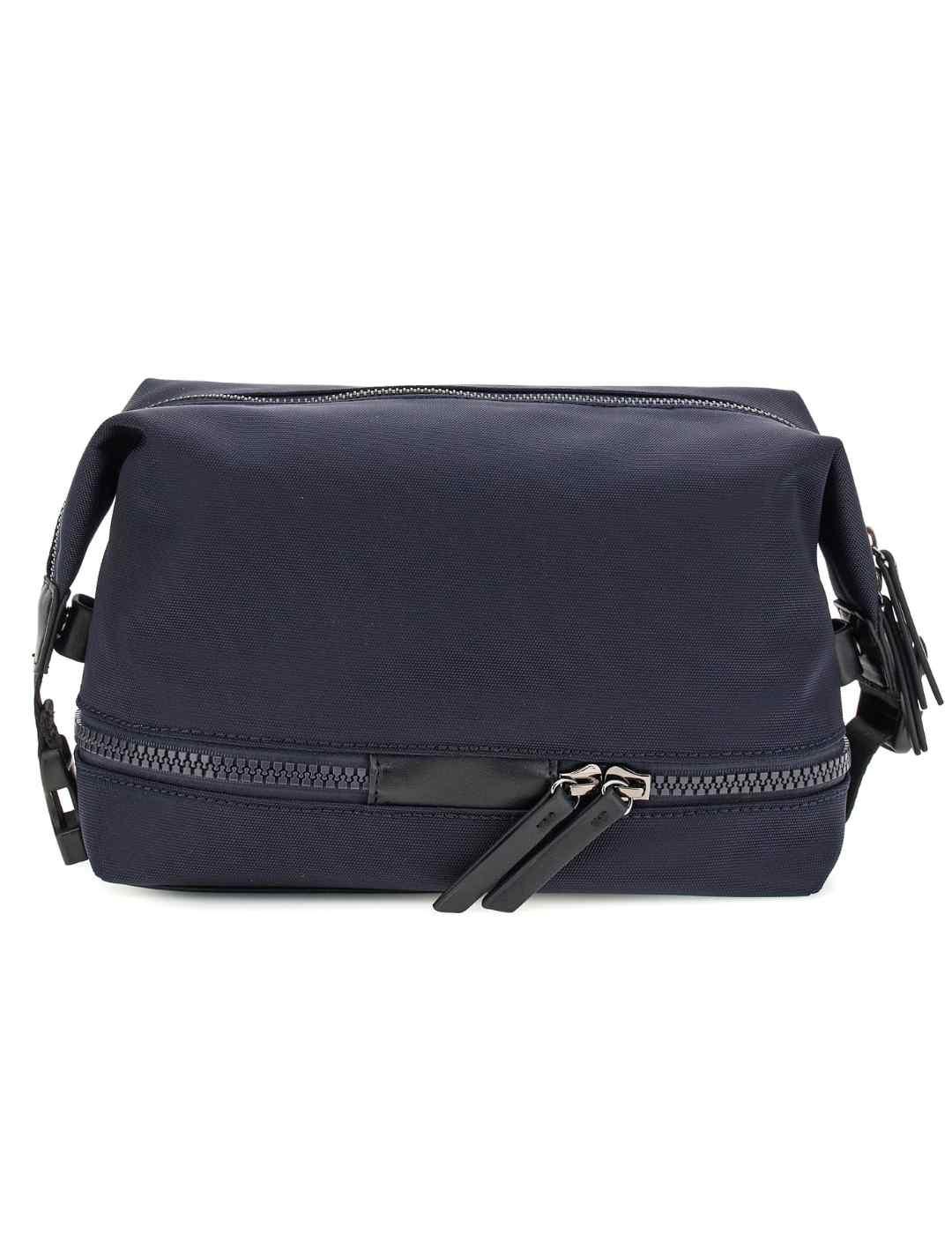 Neceser Guess Arezzo azul oscuro logo para hombre