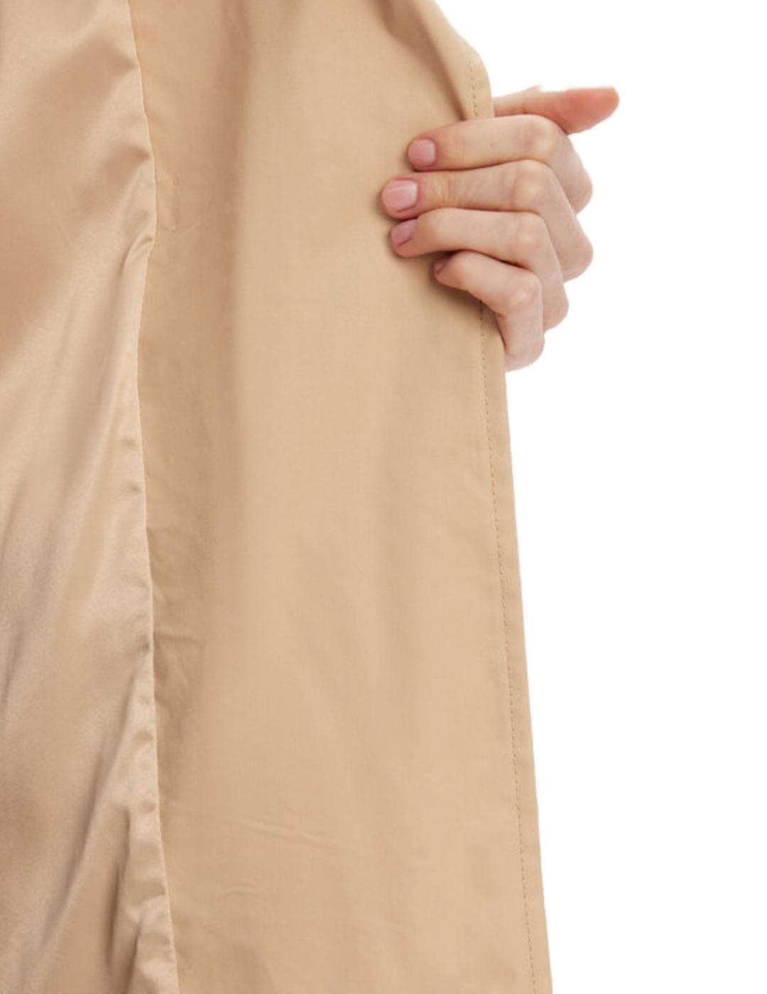 Gabardina Guess Raphaelle con cierre cruzado beige de mujer