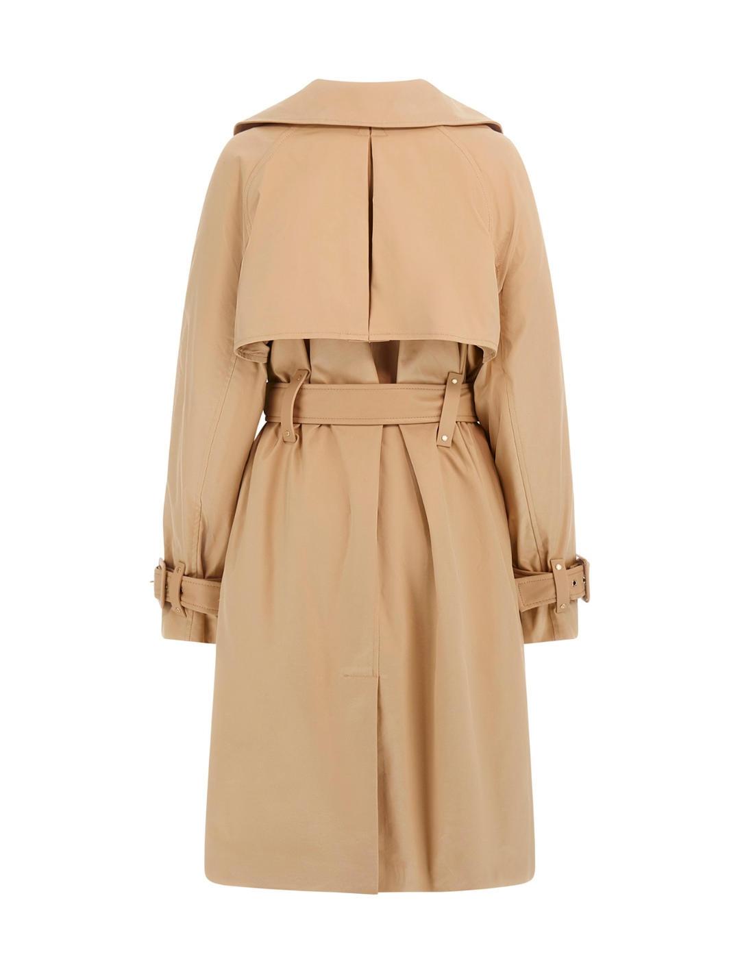 Gabardina Guess Raphaelle con cierre cruzado beige de mujer