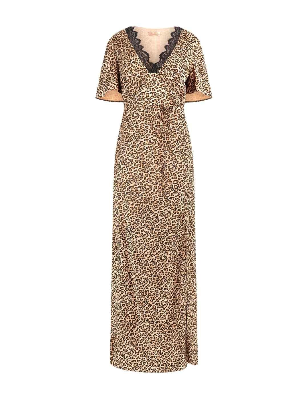 Vestido Guess Martine animal print leopardo de mujer GUESS para