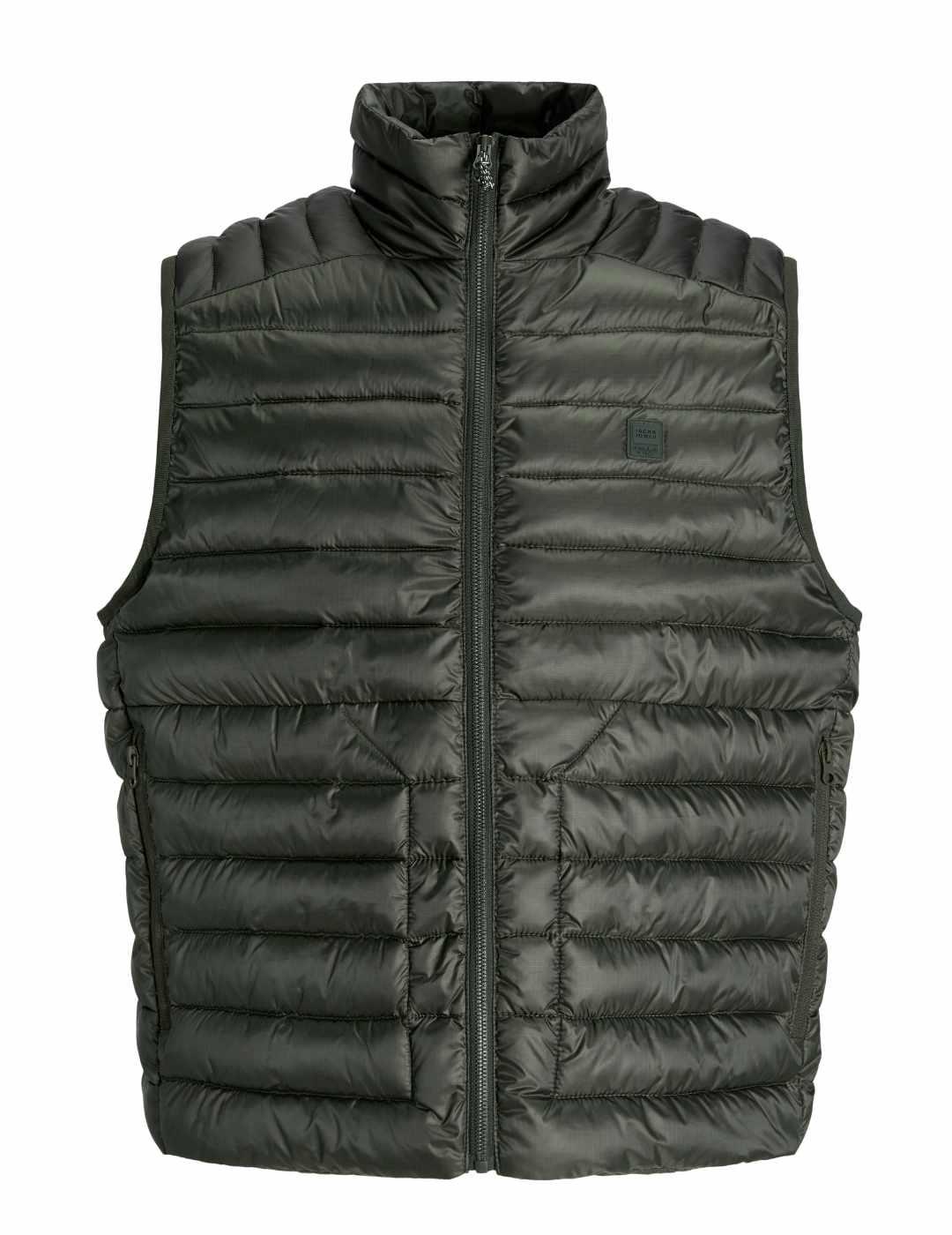 Chaleco Jack&Jones Prime verde oscuro acolchado para hombre