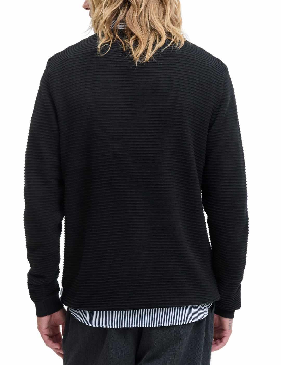 Jersey Jack&Jones Otto negro cuello redondo para hombre