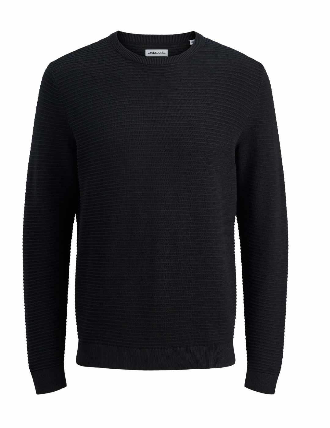 Jersey Jack&Jones Otto negro cuello redondo para hombre