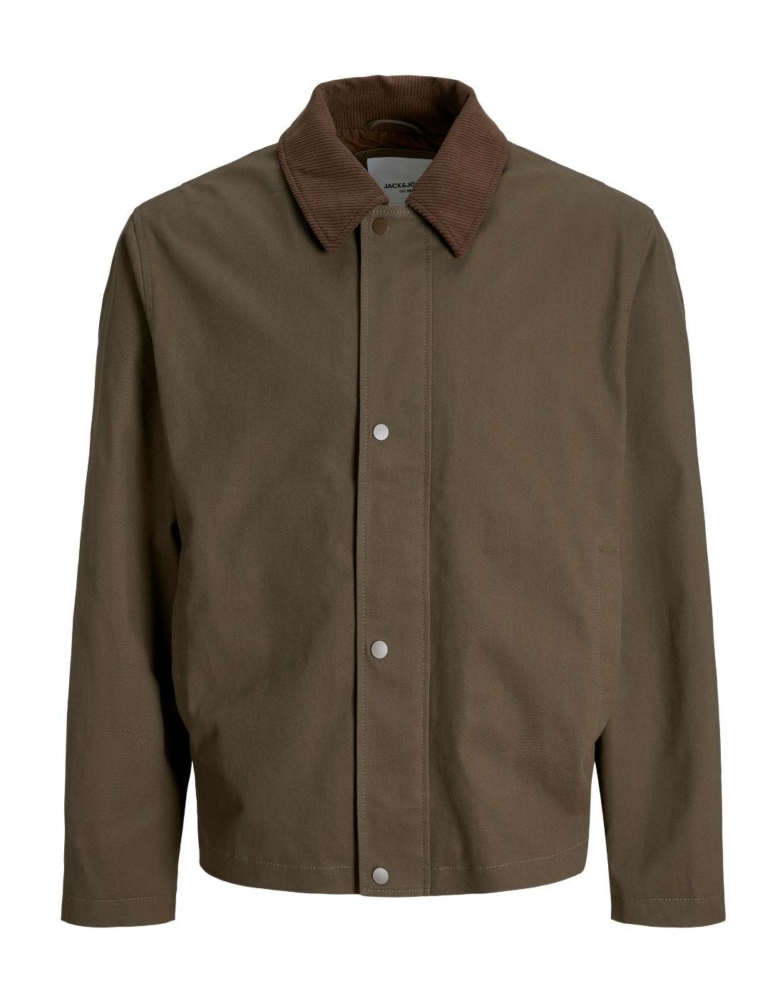 Chaqueta Jack&Jones Grady marrón cuello pana de hombre