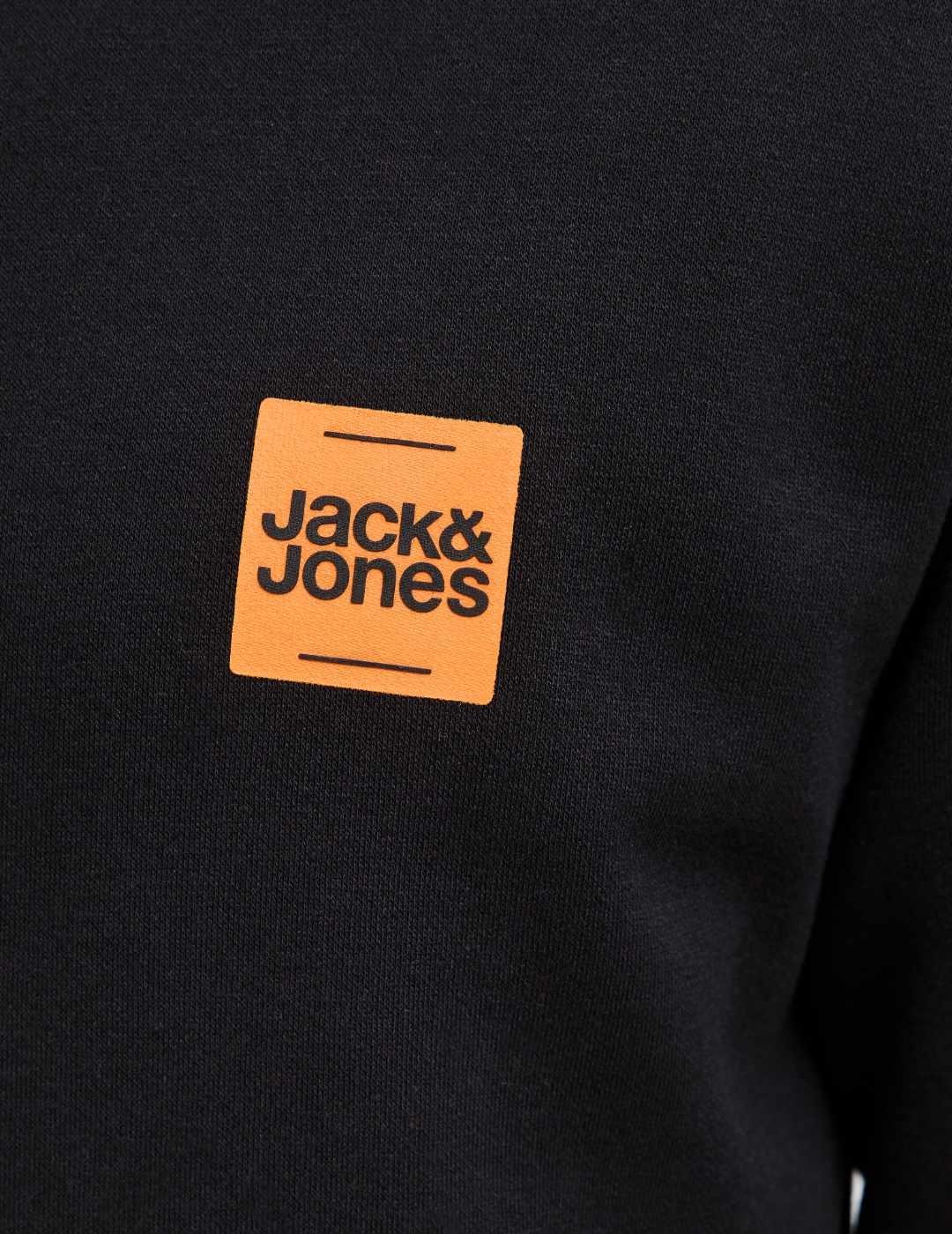 Sudadera Jakc&Jones Brandy negra para hombre