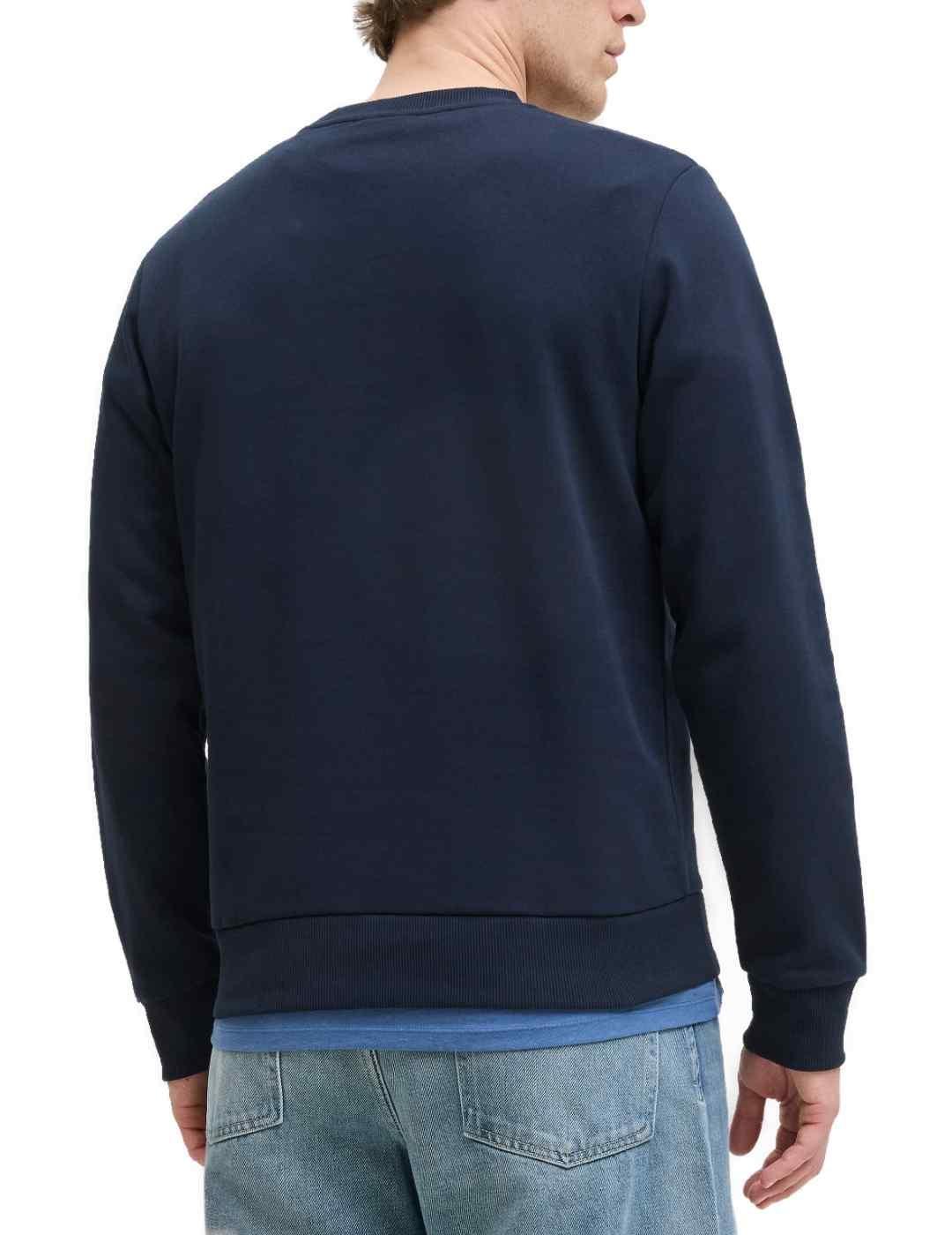 Sudadera Jakc&Jones Brandy azul marino para hombre
