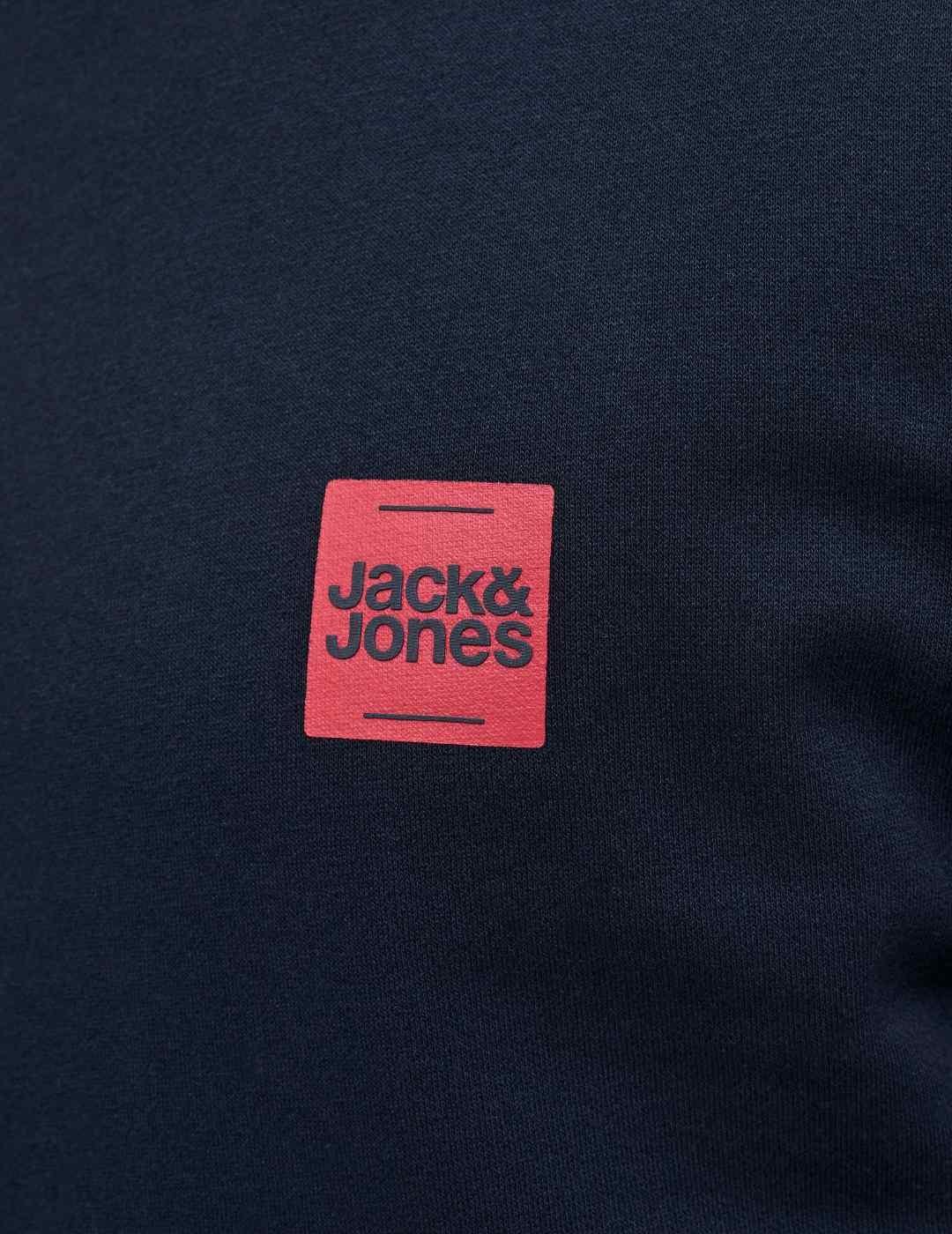 Sudadera Jakc&Jones Brandy azul marino para hombre