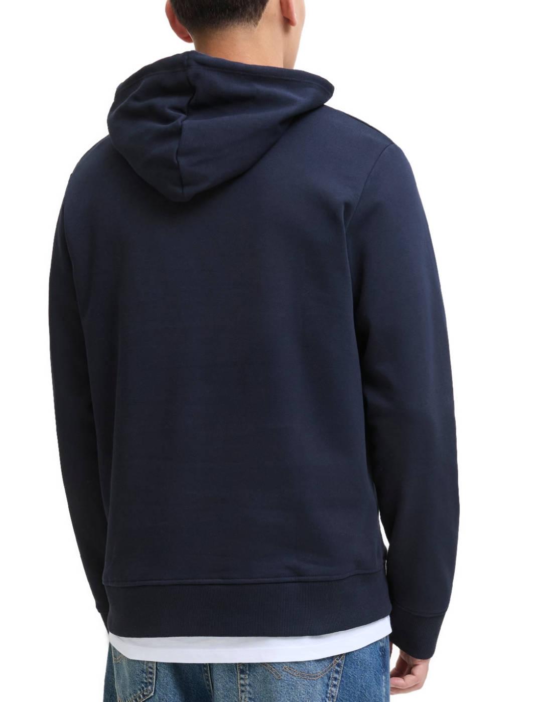 Sudadera Jack&Jones Urban azul con capucha para hombre