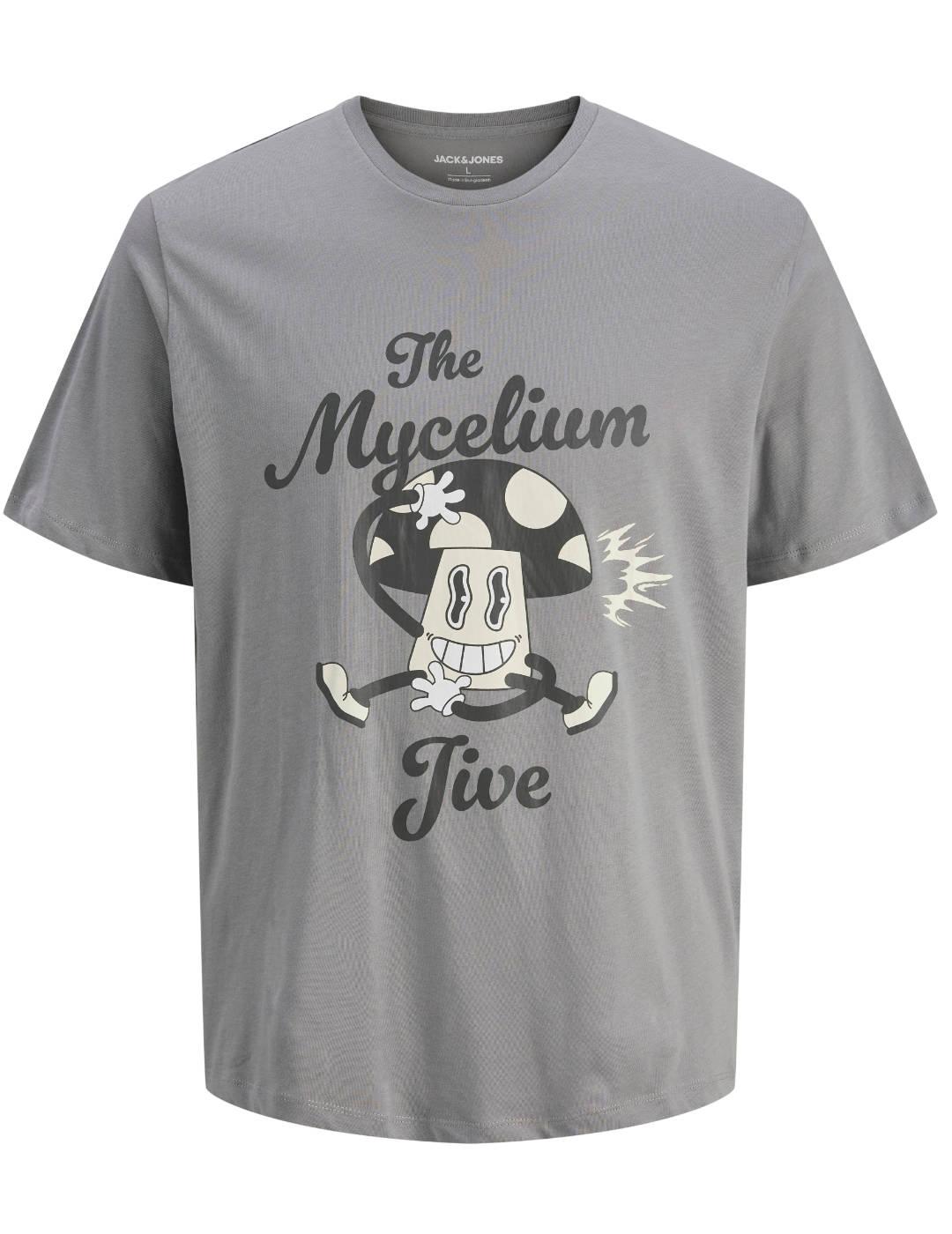 Camiseta Jack&Jones Masao gris manga corta para hombre