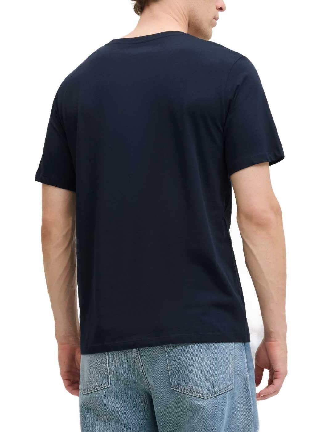 Camiseta Jack&Jones Brandy negra manga corta para hombre